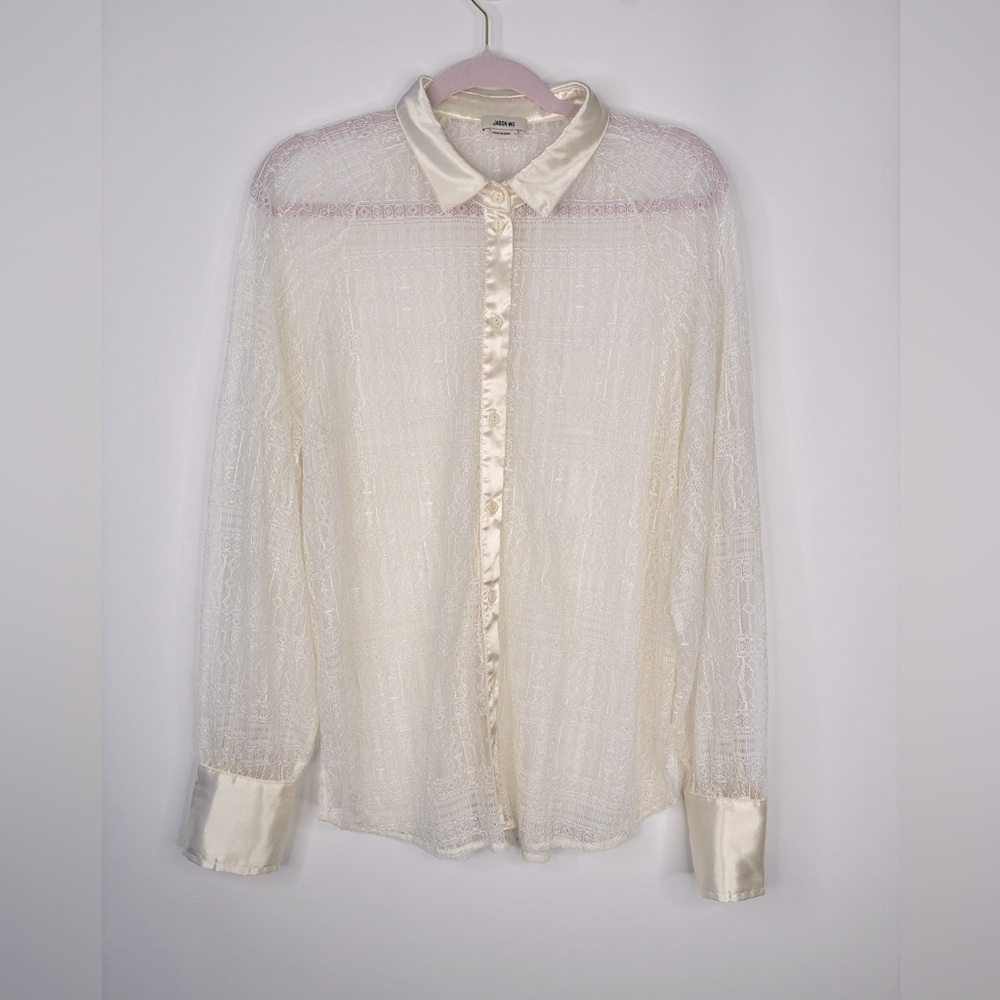 Jason Wu’ lace blouse Ivory lace Size L #0041